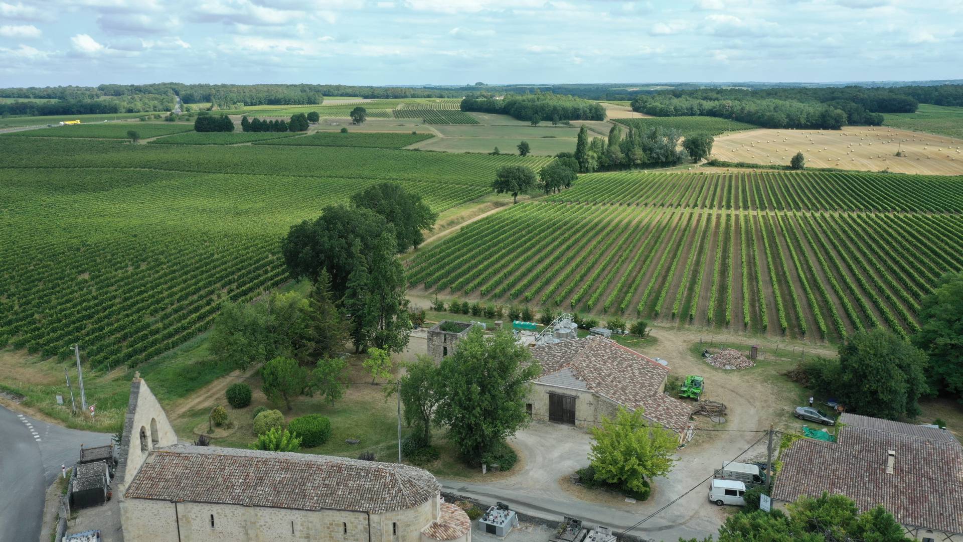 Vue du domaine viticole